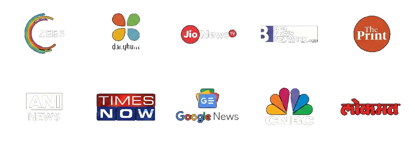 Featured in ZEE5, Dailyhunt, Jio News, Big News Network, The Print, ANI News, Times Now, Google News, CNBC, Lokmat